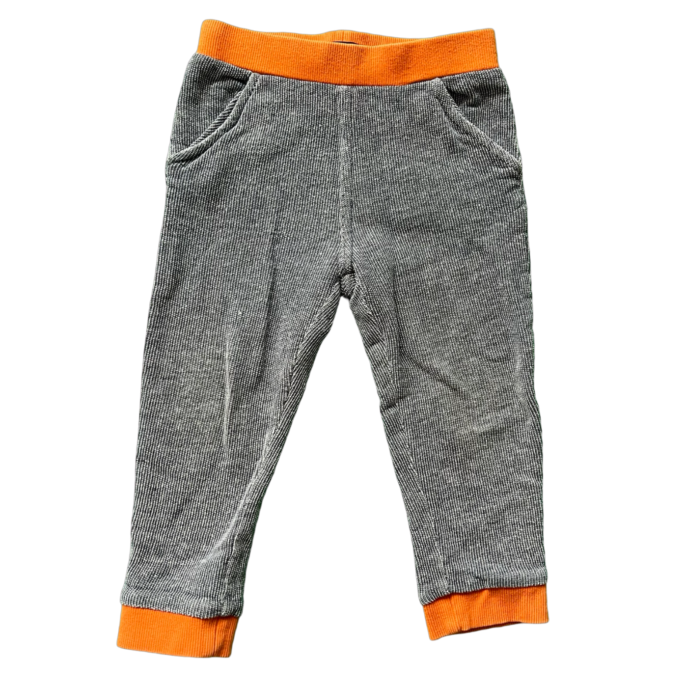 Marimekko Orange Trim Knit Joggers 24M