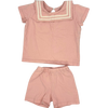 Maison Me Pink Shirt and Short Matching Set 12-18M