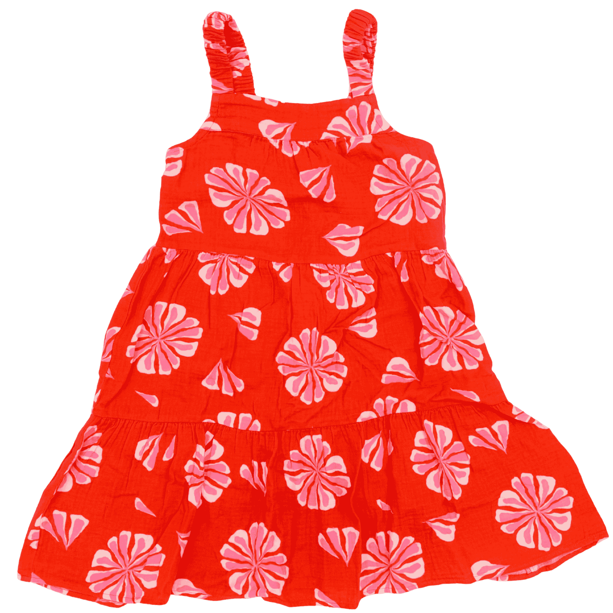 J Crew Crewcuts Flower Tiered Tank Dress 10Y