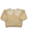 Zara Cream Collared Sweater shirt 2-3Y