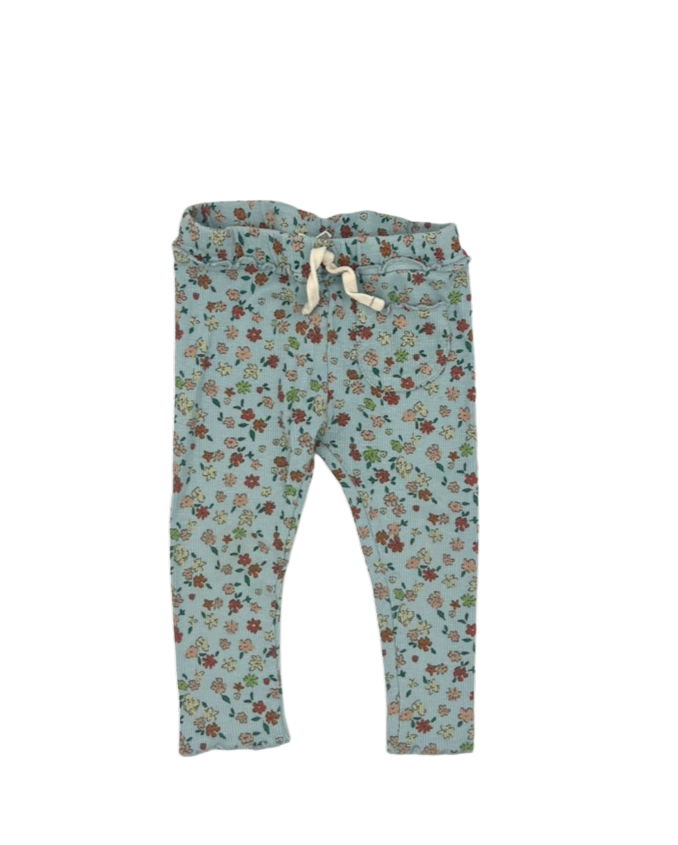 Zara Blue Floral Leggings 18-24M