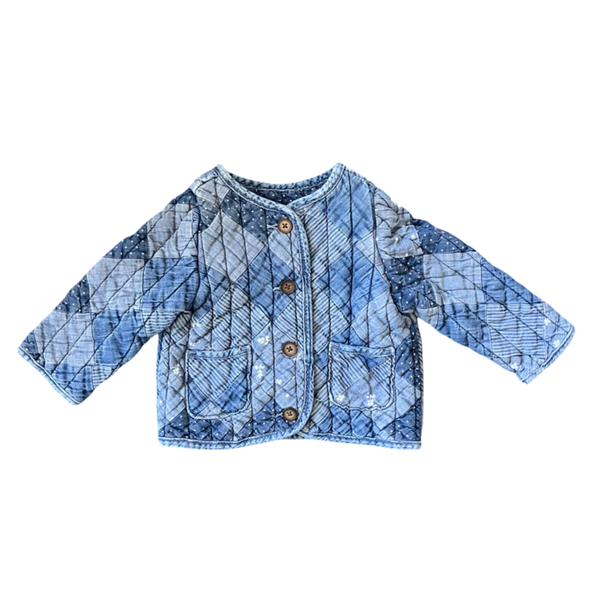 GAP Patchwork Denim Jacket 12-18M