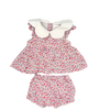 Cecil and Lou Floral Short Sleeve Dress (w/ Romper) 9M