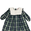 Cecil and Lou Green Checkered Long Sleeve Dress 24M