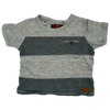7 For All Mankind Grey Striped T-Shirt 12M