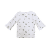 7 For All Mankind White Ribbed Floral Long-Sleeve 18M