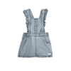 7 For All Mankind Denim Ruffle Overall Dress 18M