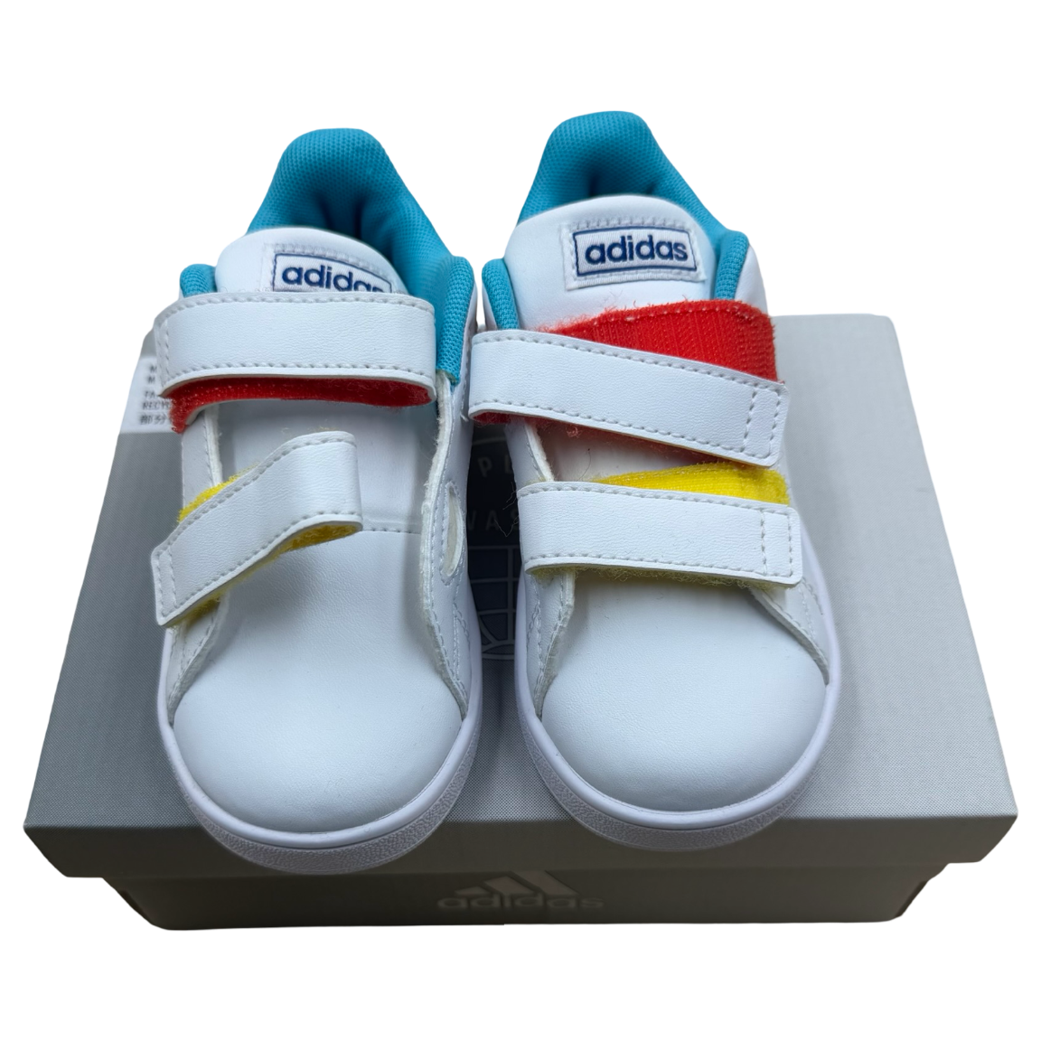 Adidas Rainbow Tennis Shoe 3-4Y (US 7.5) Everbean Kids Adidas Rainbow Tennis Shoe 3-4Y (US 7.5) Everbean Kids