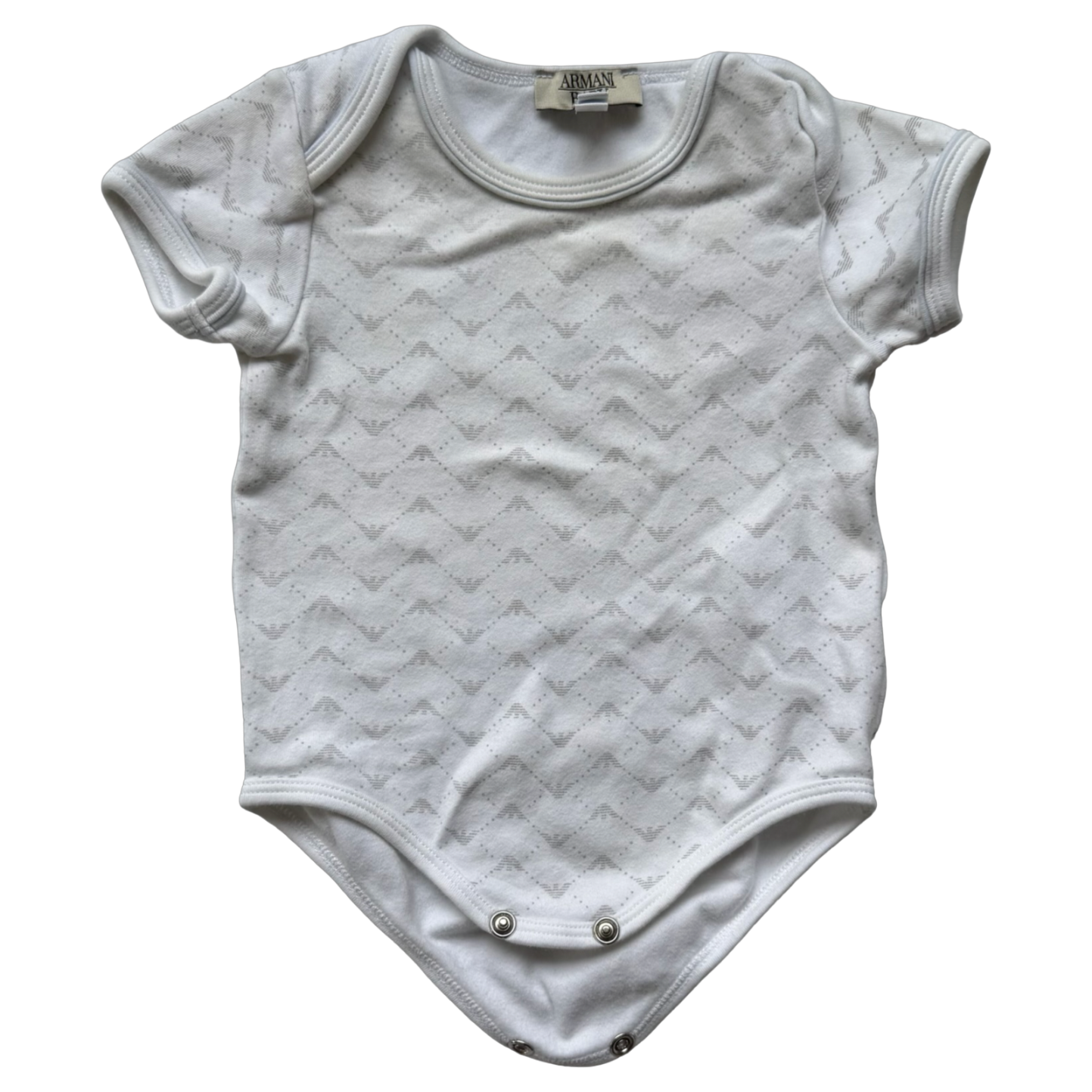 Armani Baby Logo Print Onesie 6M