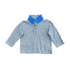 Armani Baby Grey Long-Sleeve Polo 9M
