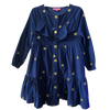 BISBY Corduroy Blue Star Western Dress 3Y