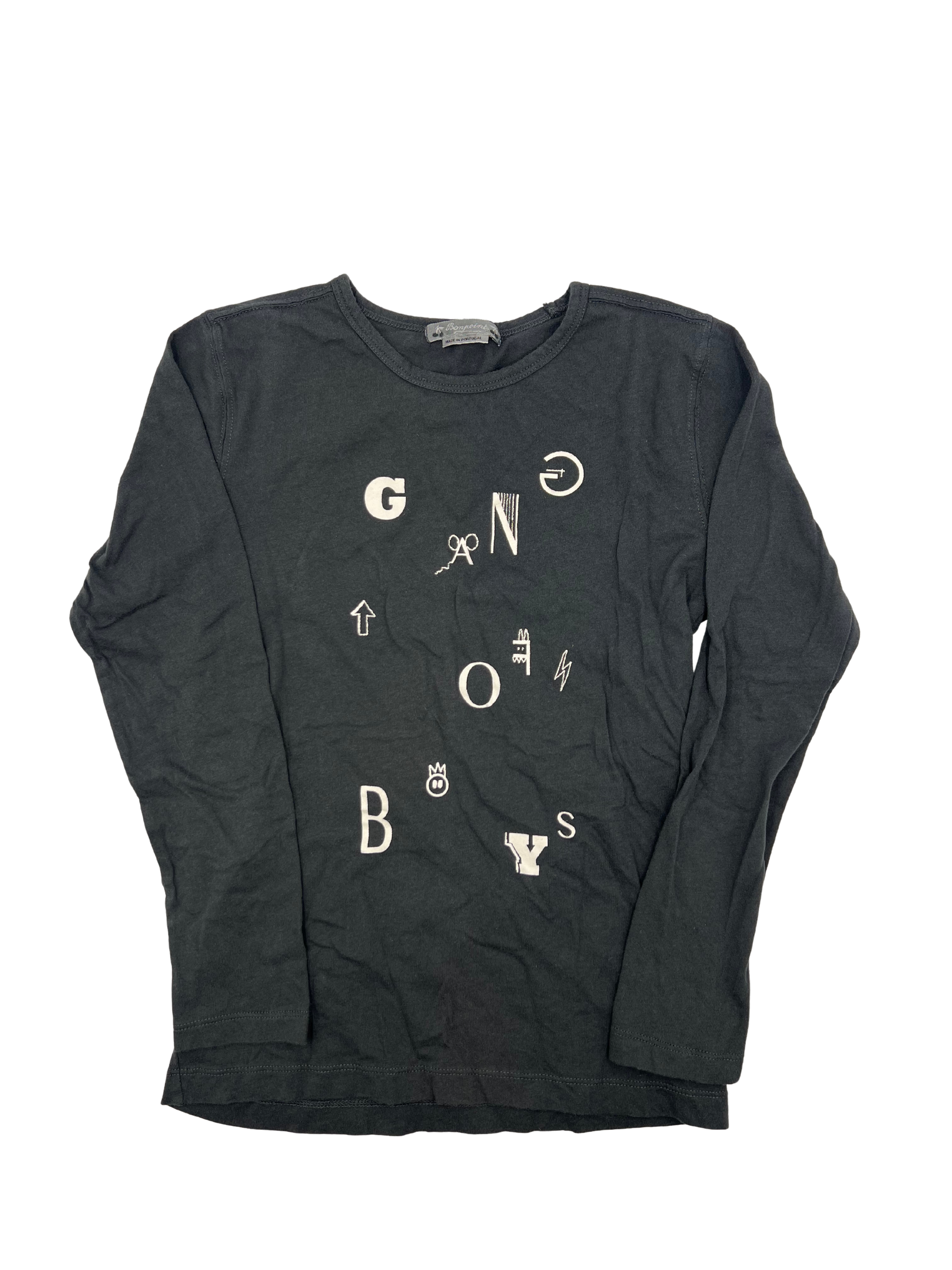 Bonpoint Black Long Sleeve Shirt 8Y