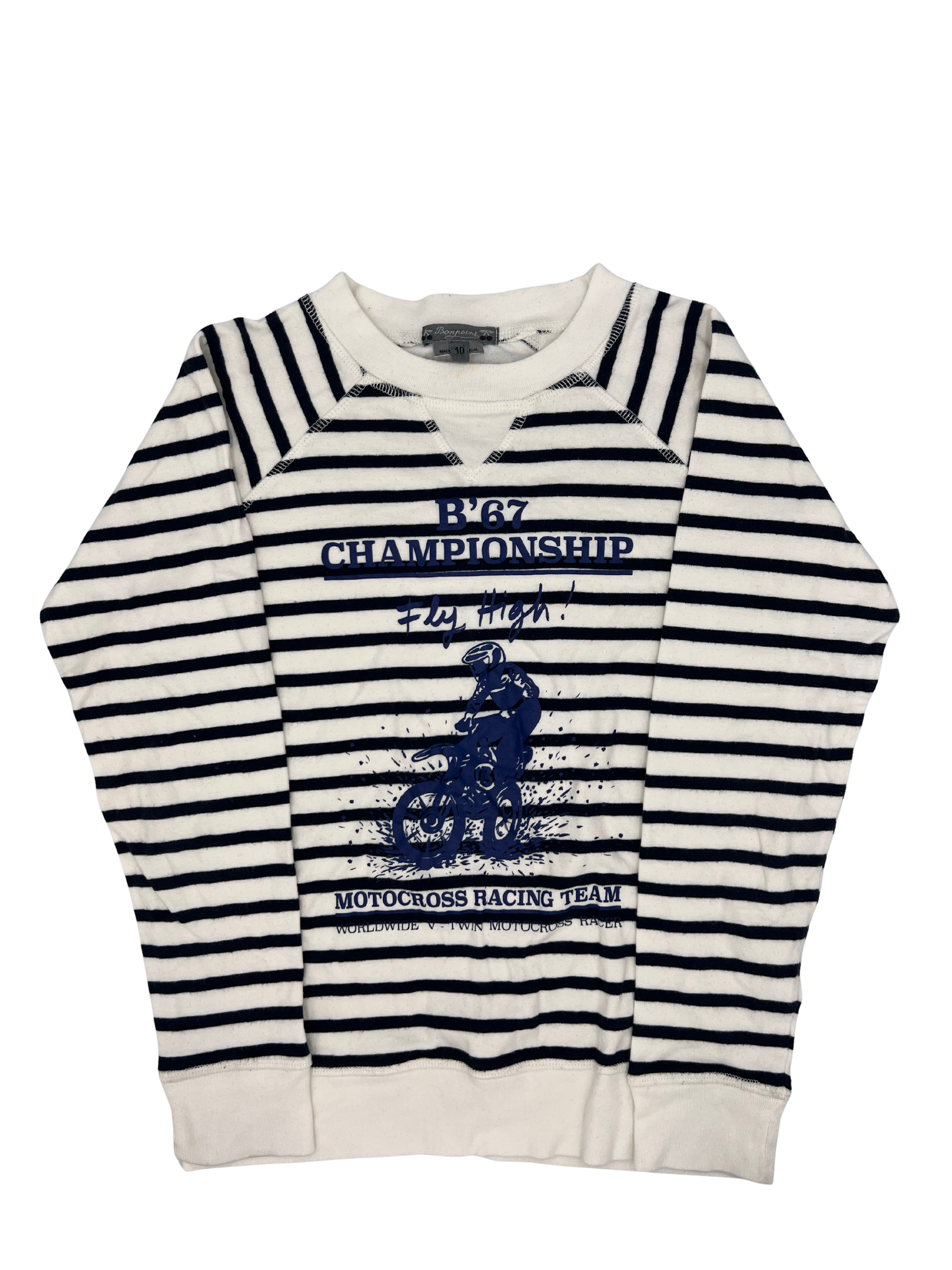Bonpoint Stripes Sweatshirt 10Y
