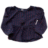 Baby GAP Waffle Heart Navy Top  3Y