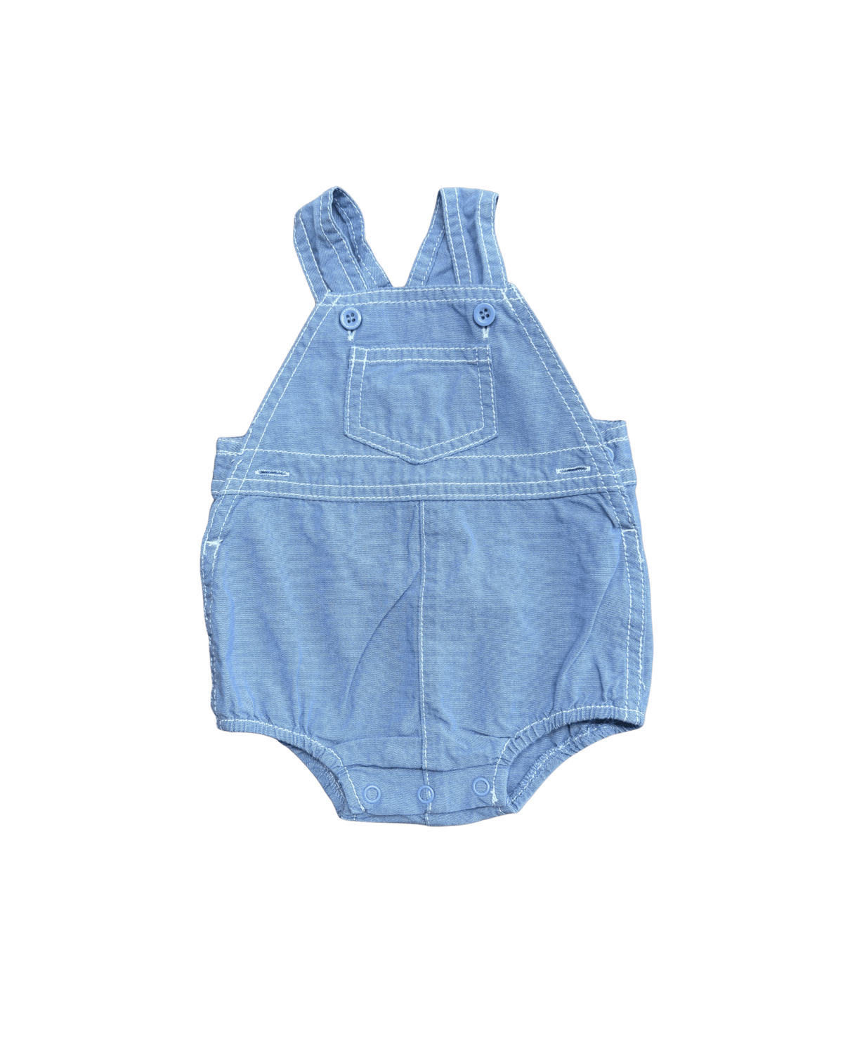 United Colors of Benetton Blue Overall Romper 0-3M