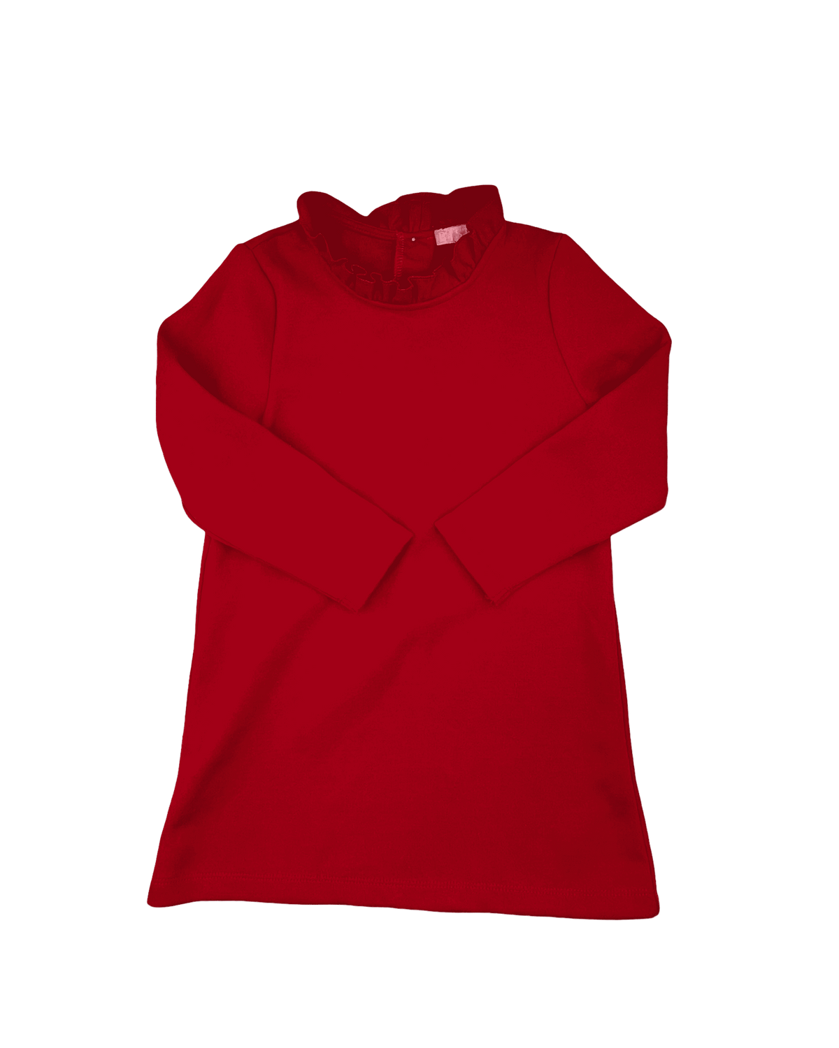 Bisby Red Ruffle Neck Dress 4Y