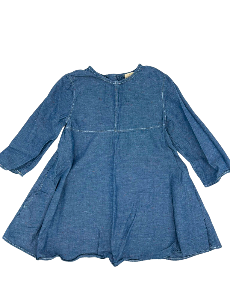 COS Denim Long Sleeve Dress 2Y
