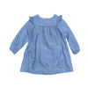 Cadet Rousselle Cotton Dress with Small Red Flowers 5Y