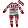 Little Sleepies Christmas Onesie With Bow Headband 0-3M