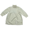 Marie Chantal White Heart Sweater Dress With Turtleneck 6M