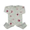 Jacadi White with Pink Polka Dots Onesie 12M
