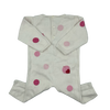 Jacadi White with Pink Polka Dots Onesie 12M