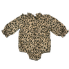 Louis Louise Leopard Print Long-Sleeve Onesie 6M