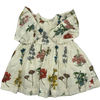 Pink Chicken Flower Dress with Diaper Guard 12-18M