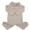 Janie and Jack Pink Heart with a Ruffle Collar One Piece 12-18M
