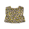 Bonton Yellow Heart Leopard Print Blouse 12M
