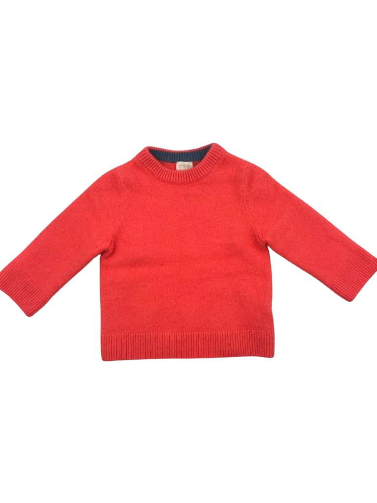 COS Cashmere Orange Sweater 1-2Y
