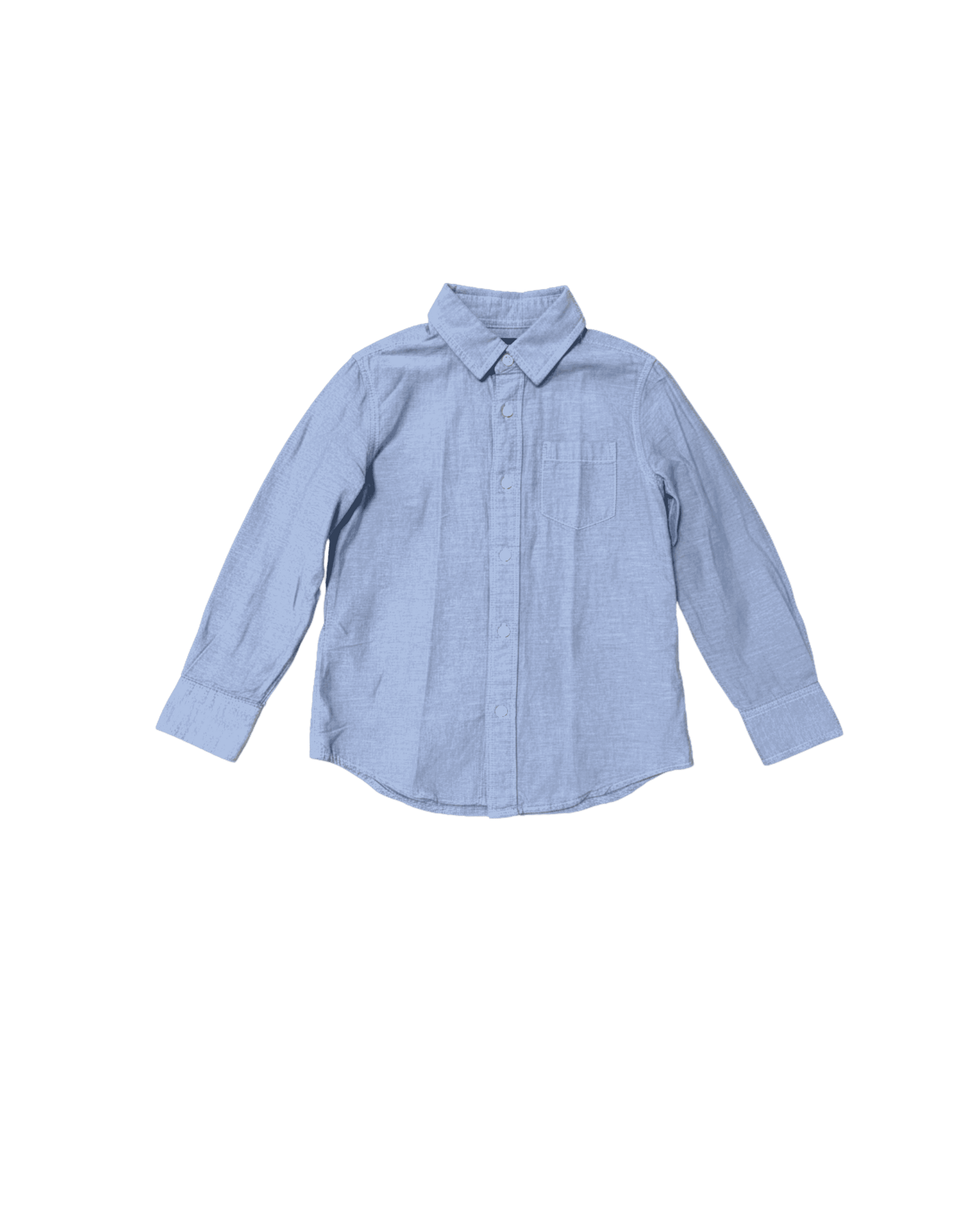 J. Crew Crewcuts Blue Long-Sleeve Button-Down 6-7Y