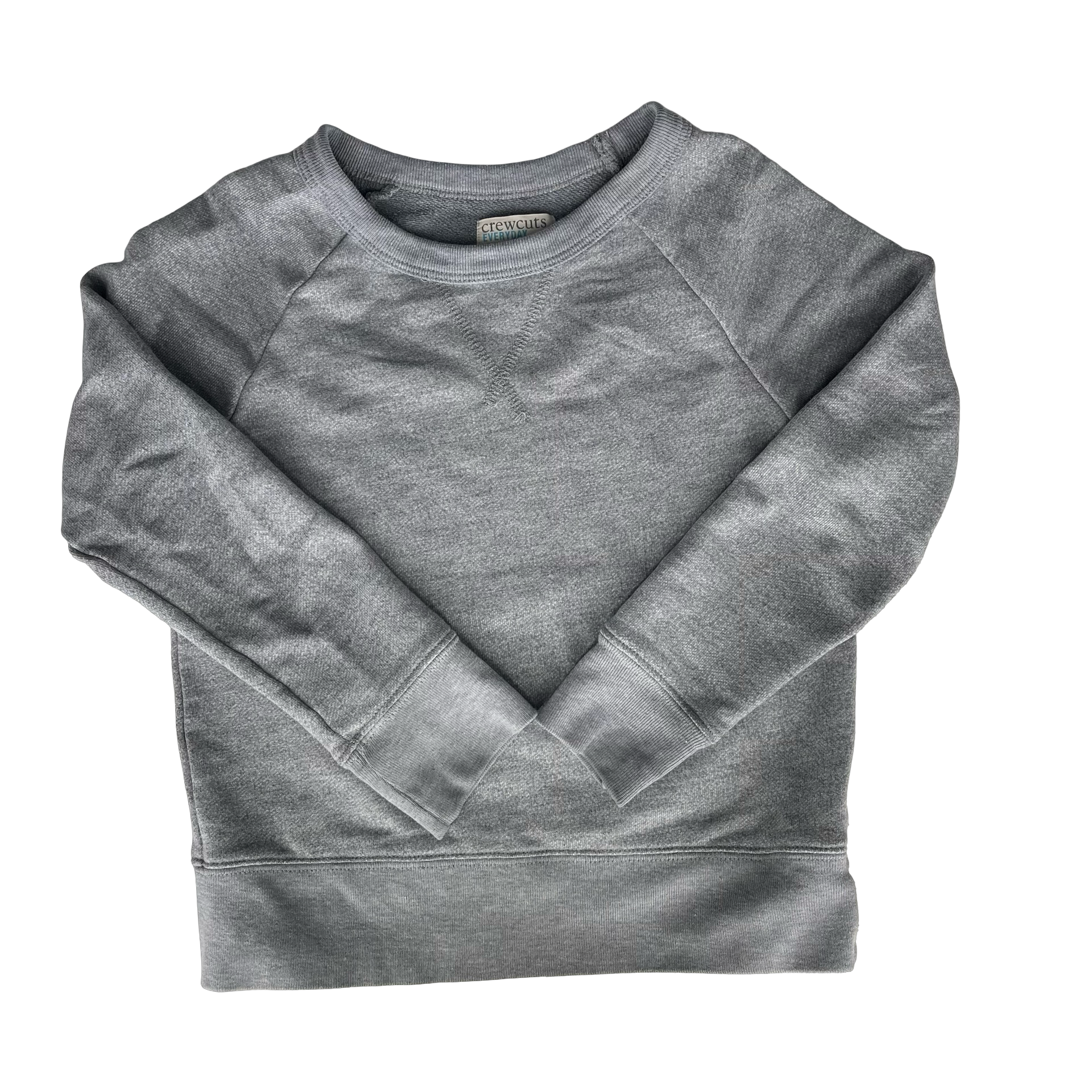 J Crew Crewcuts Grey Crewneck Sweater 4-5Y