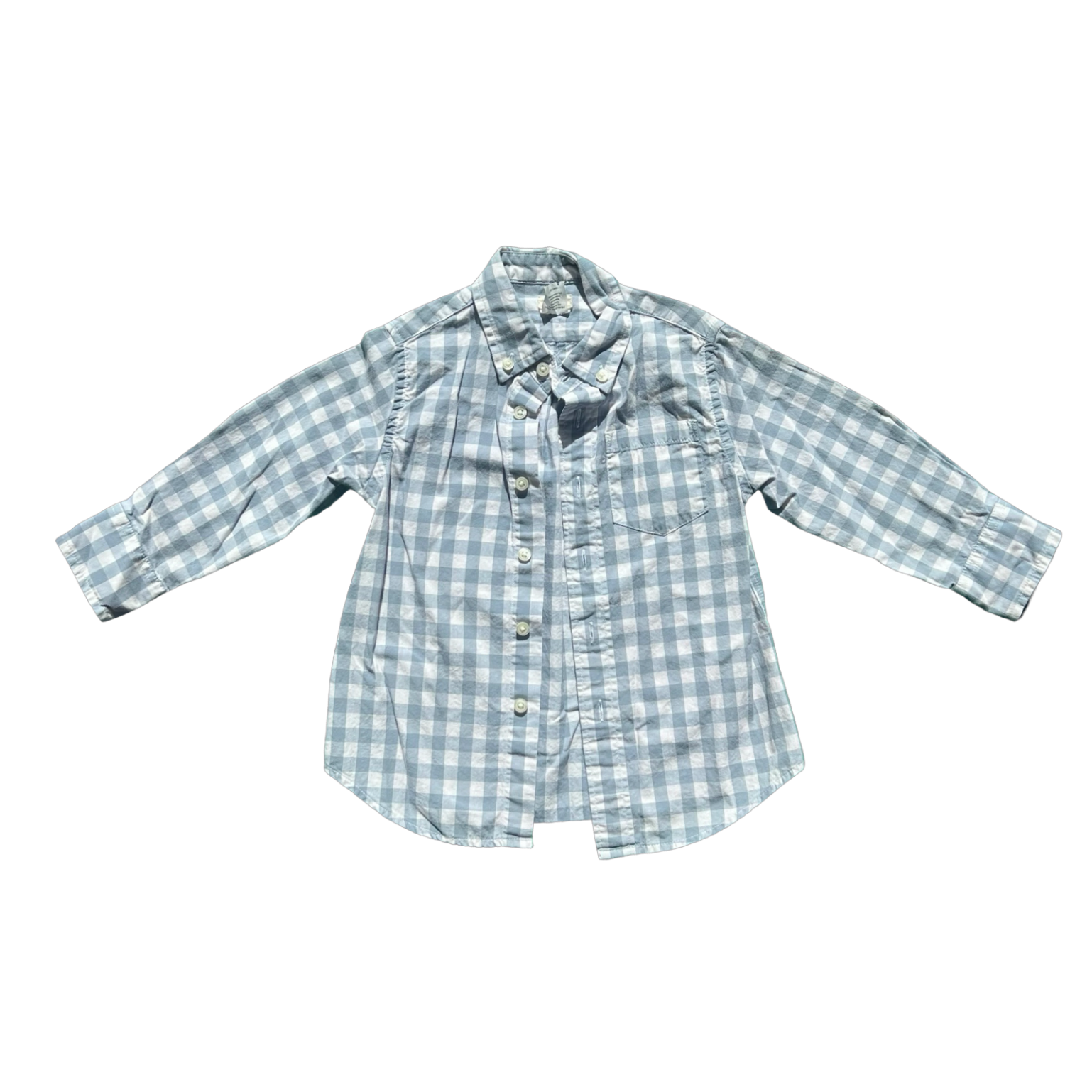 Crewcuts Blue Gingham Shirt 2Y