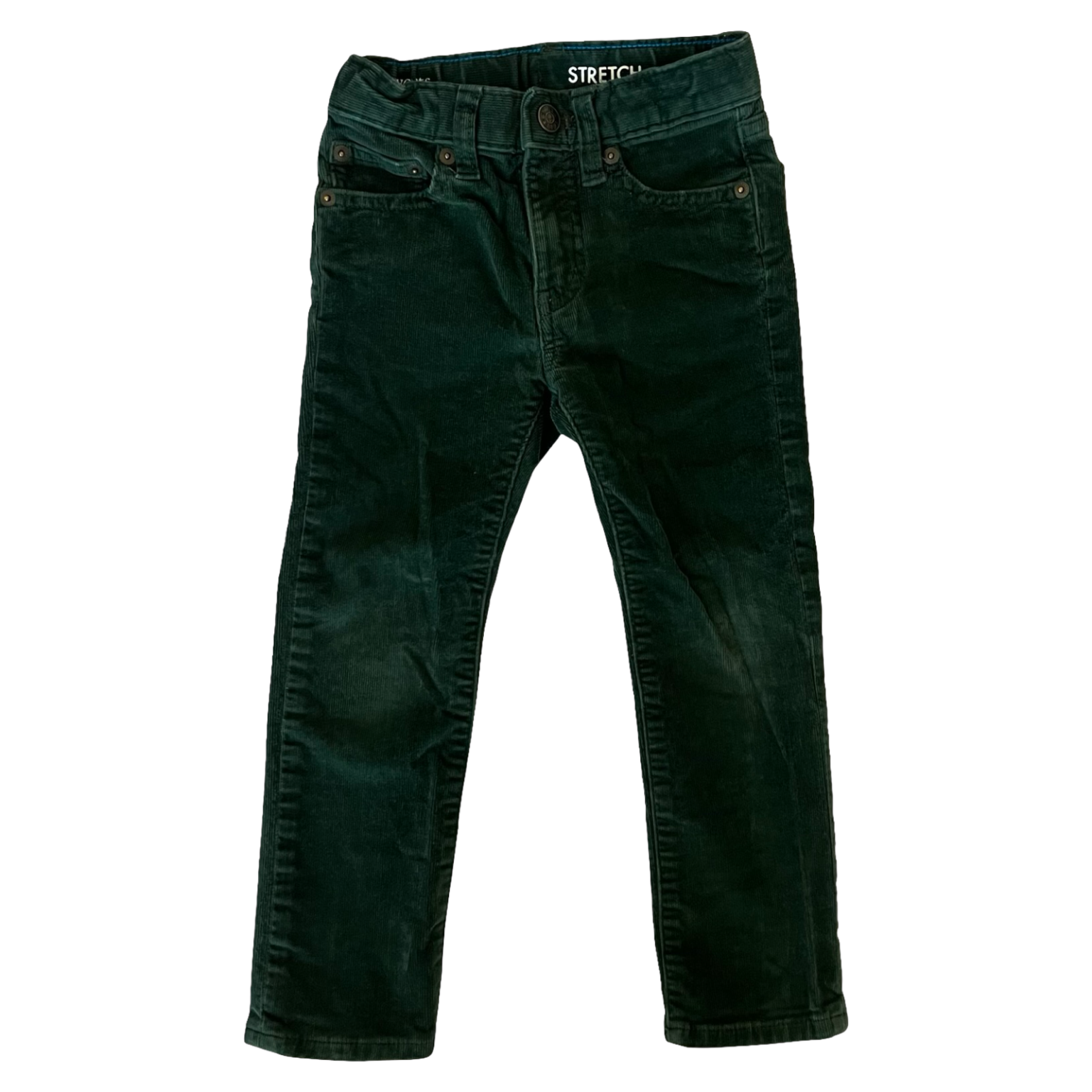 Crewcuts Dark Green Corduroy Straight Pants 3Y