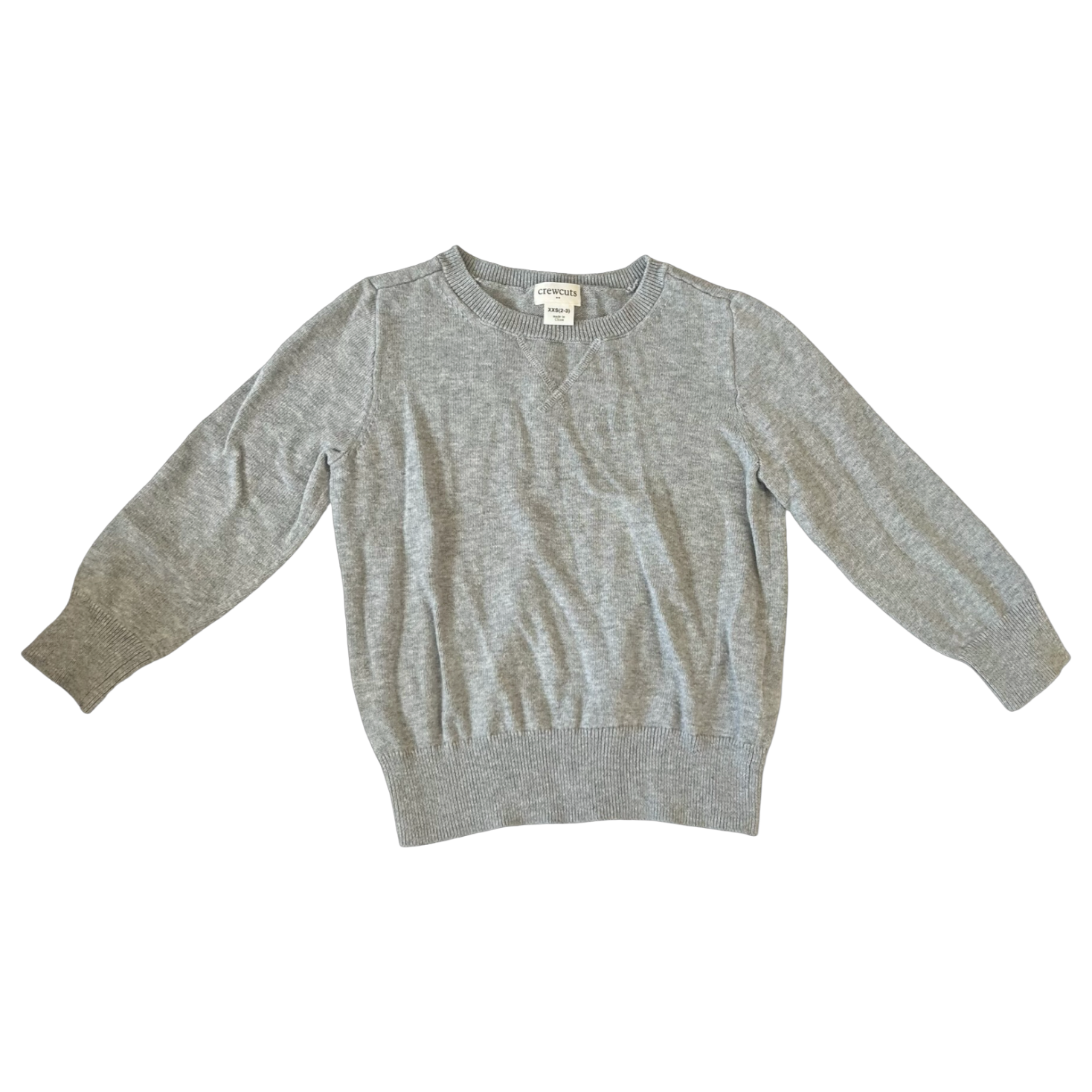 Crewcuts Grey Cotton Sweater 2-3Y
