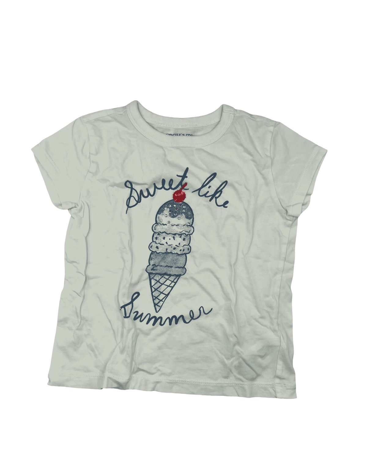J. Crew Crewcuts Short-Sleeve Ice Cream T-Shirt 4-5Y (XS)