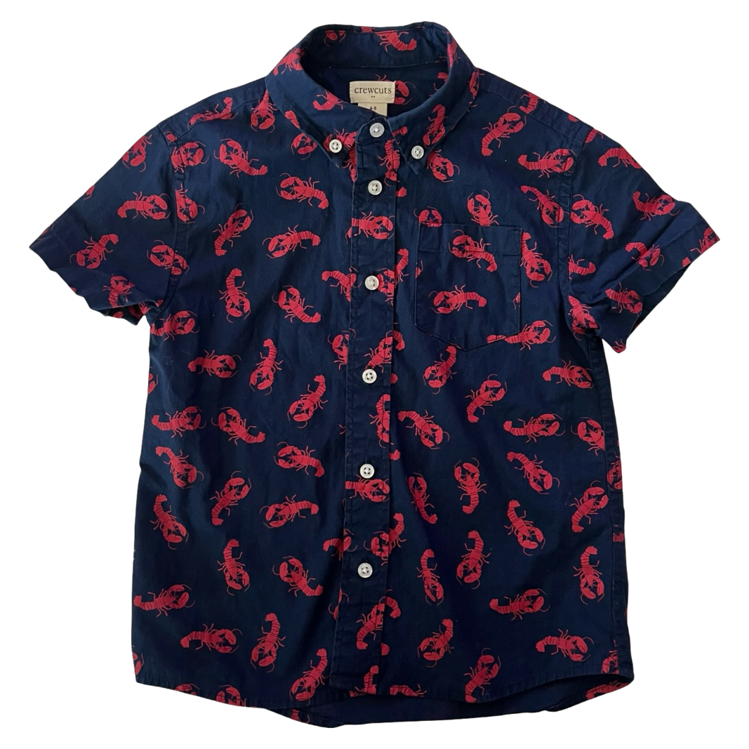 Crewcuts Lobster Short-Sleeve Shirt 4-5Y