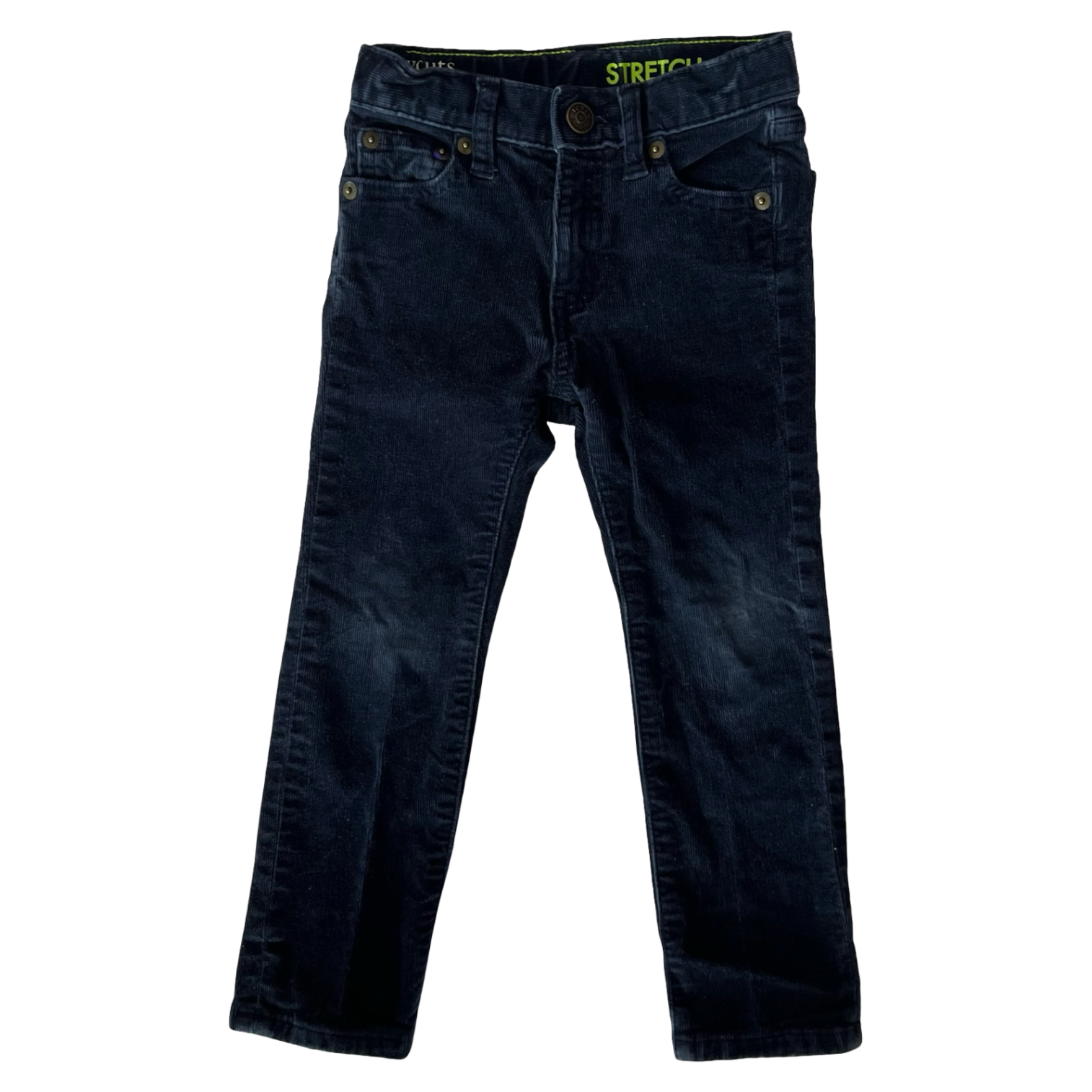 Crewcuts Navy Corduroy Straight Pants 3Y