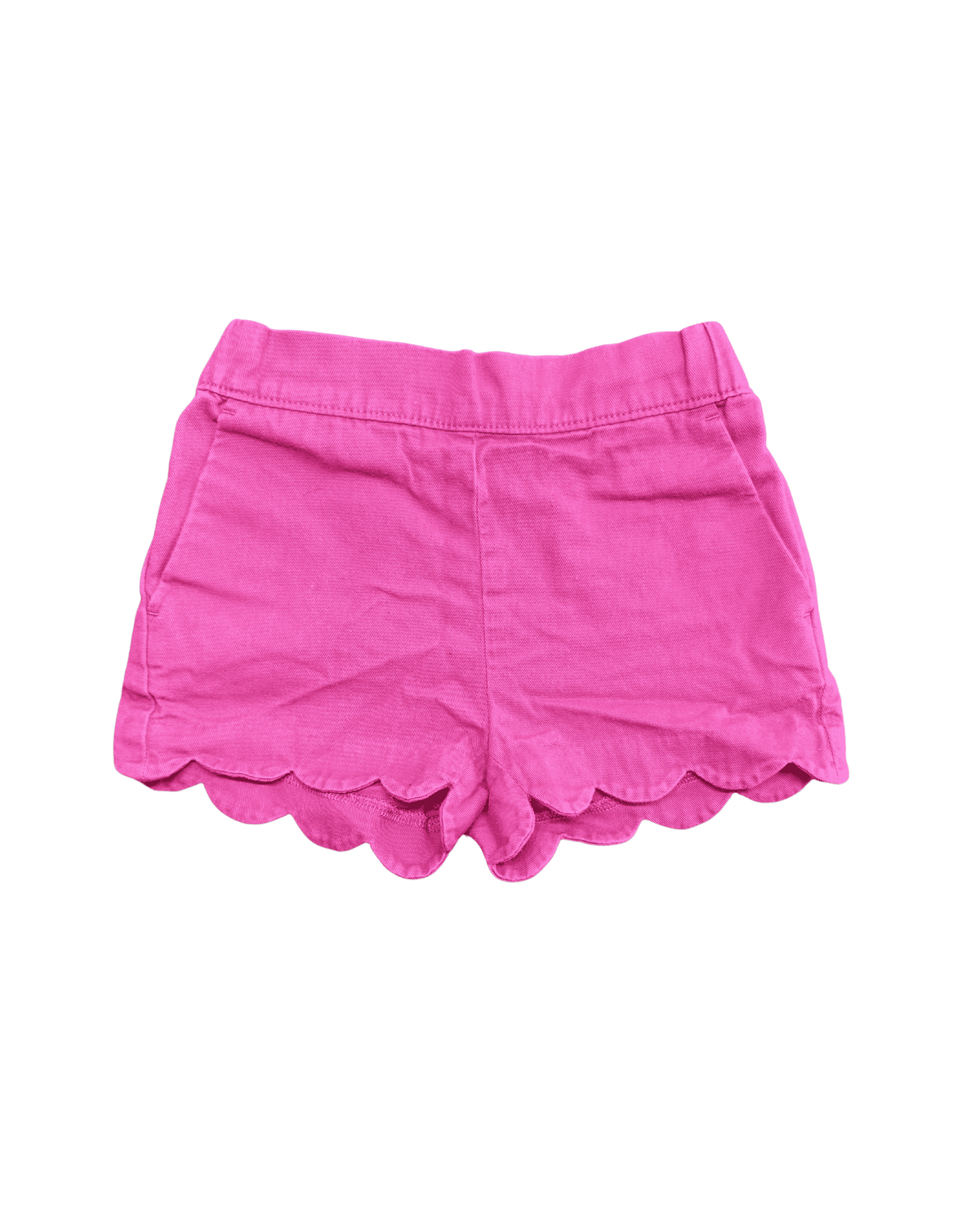 J. Crew Crewcuts Pink Scalloped-Hem Pull-on Shorts 3Y