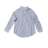 J. Crew Crewcuts Blue and White Striped Long-Sleeve Button-Down 6-7Y