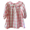 DÔEN Pink Plaid Ruffle Dress 2Y