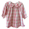 DÔEN Pink Plaid Ruffle Dress 2Y