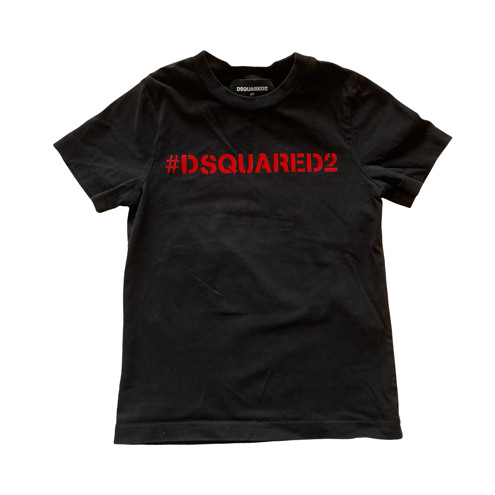 DSQUARED2 Black Logo T-Shirt 4Y