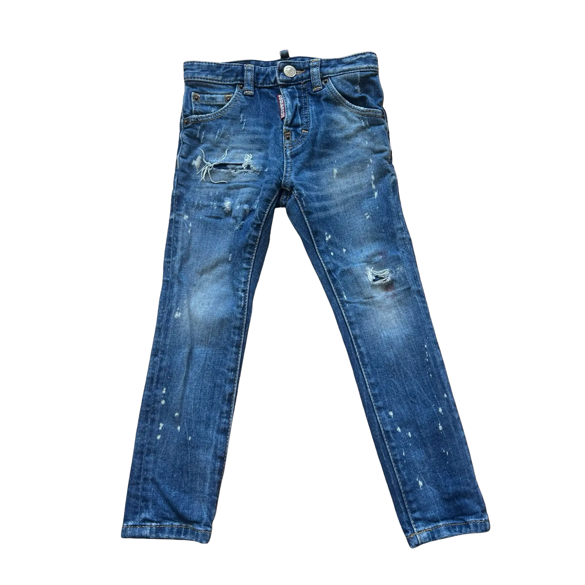 DSQUARED2 Paint Splatter Slim Jeans 4Y