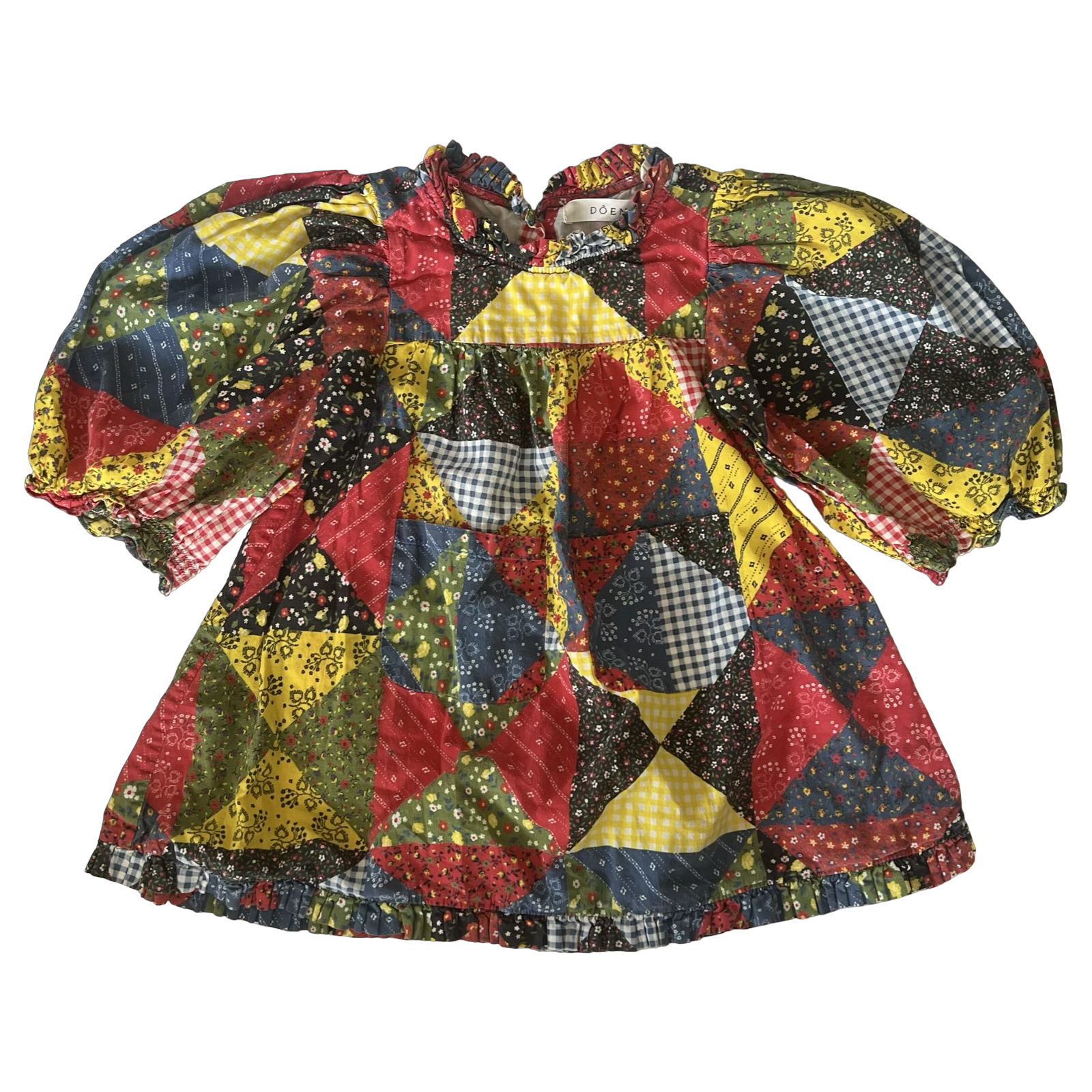 Doen Patchwork Dress 2Y