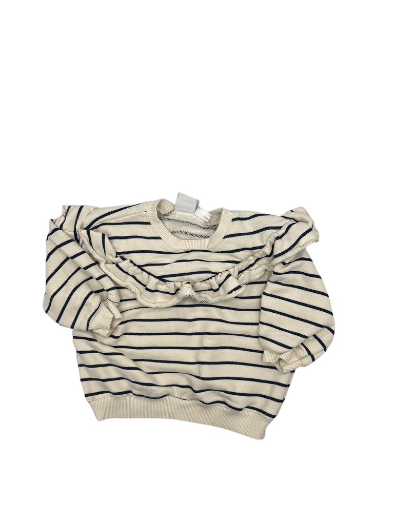 Zara Blue Striped Sweatshirt 18-24M