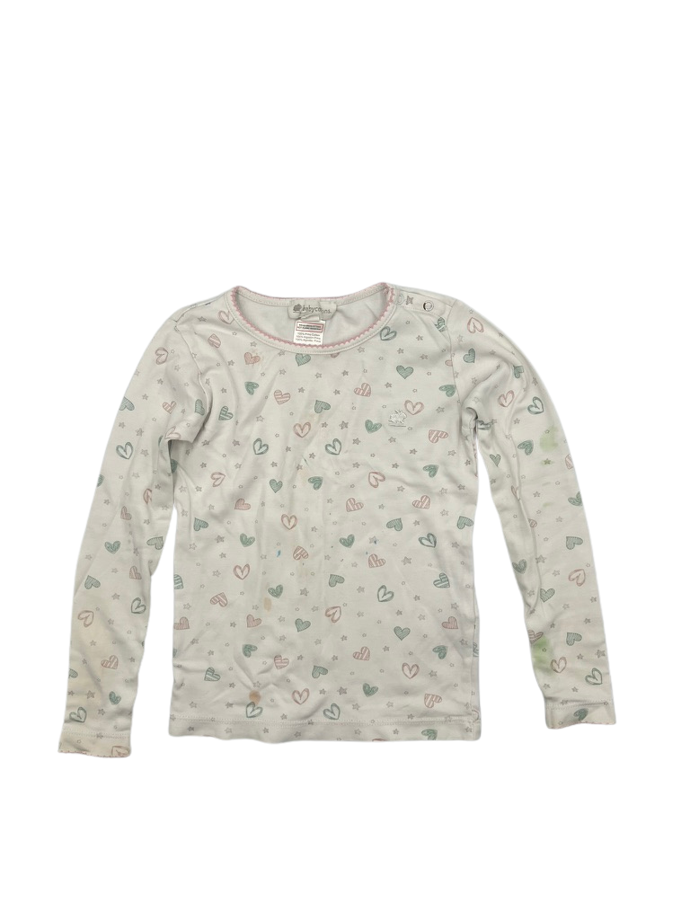 Babycottons Hearts Long Sleeve Pajamas 4Y