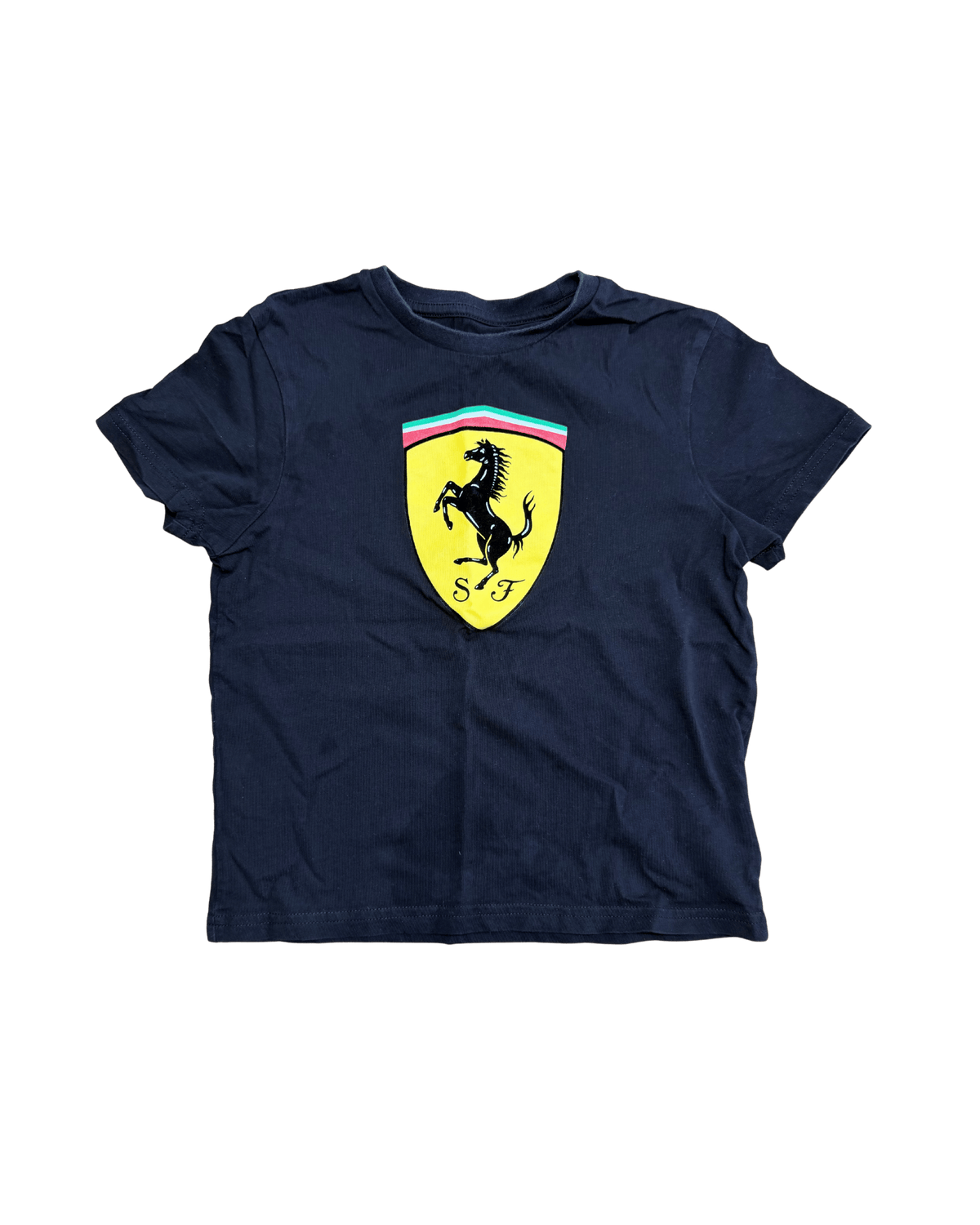 Puma Scuderia Ferrari Shield Black T-Shirt 5-6Y