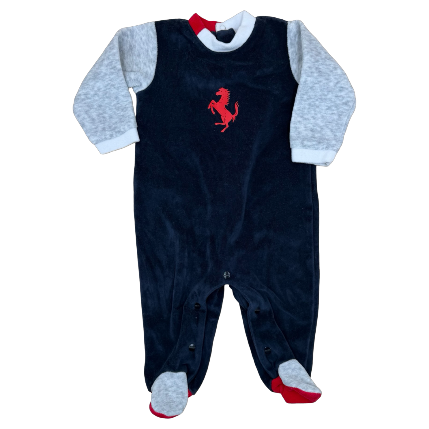 Ferrari Footed Velour Coverall NB